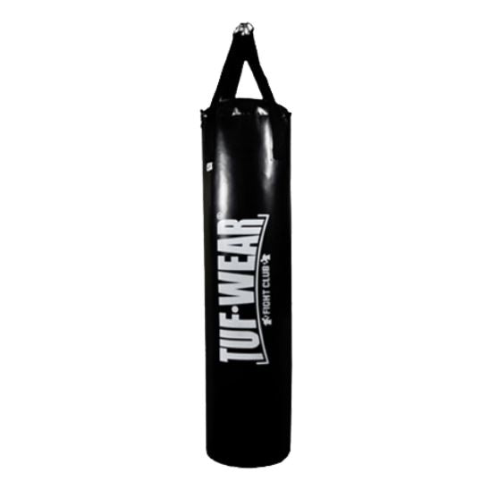 Tuf Wear Punch Bag Black Large Vertical Logo 5FT